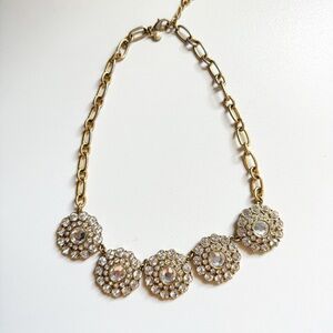 J. Crew Gold Medallion Necklace